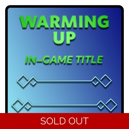 Warming Up Title Warming Up Title